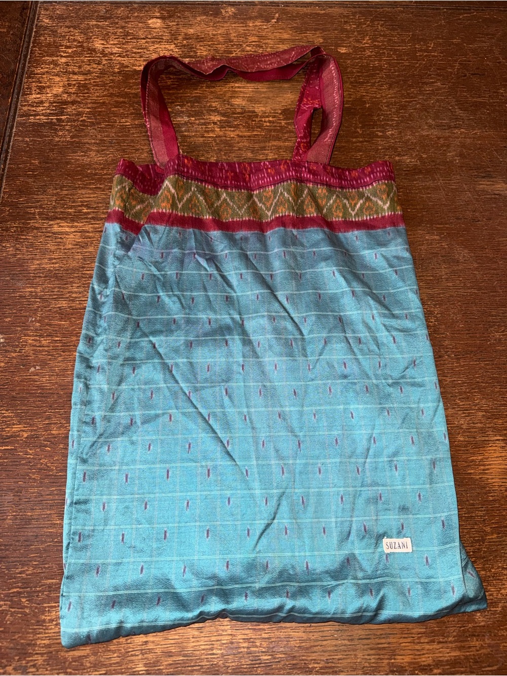 EUC Suzani silk tote bag. Purchased at Martha Stewart’s Great American Tag Sale
